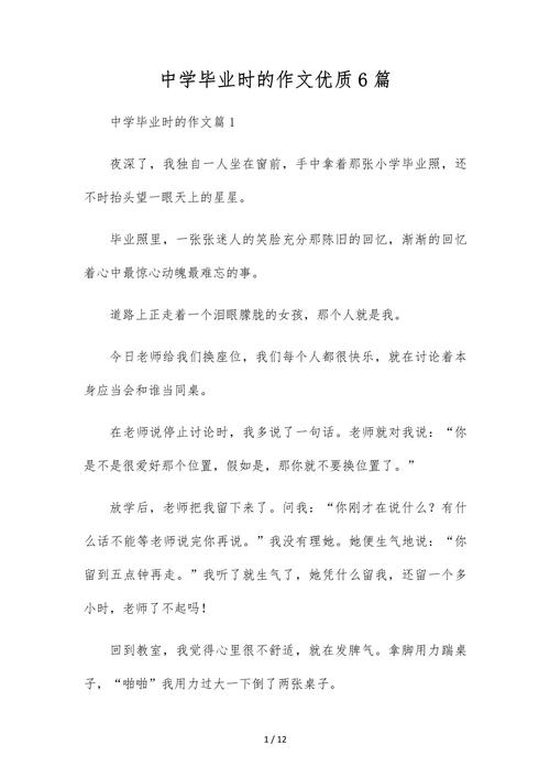 关于初中毕业的作文600字