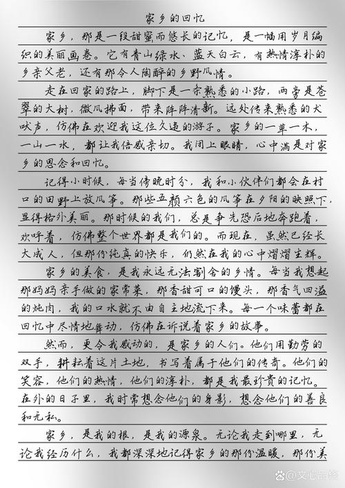 抒情作文600字初中乡情