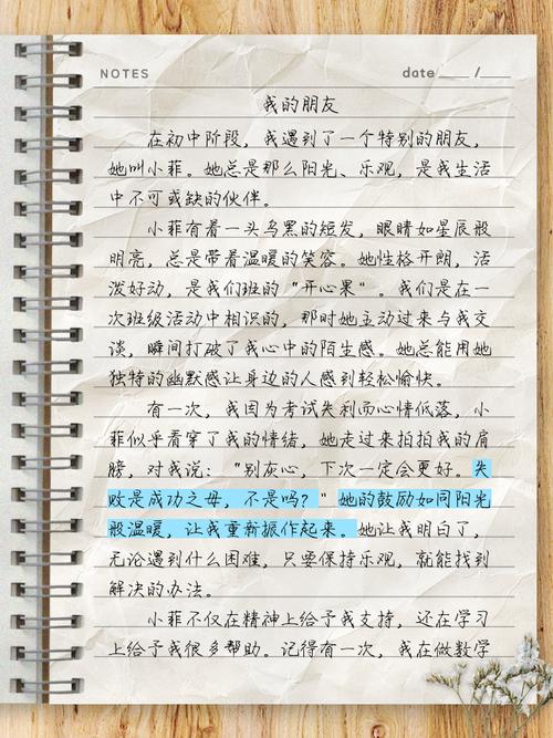 我的朋友600字初中作文