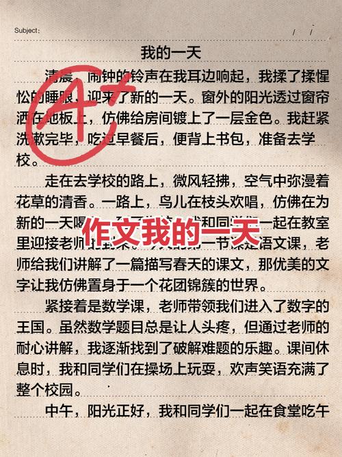 我的一天初中作文800字