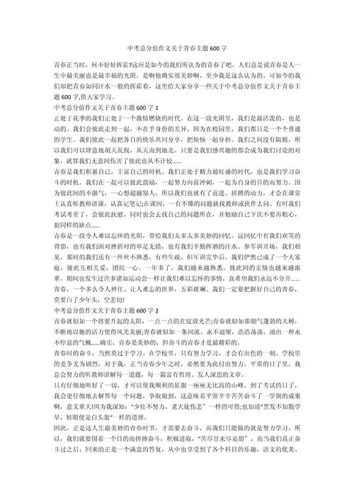 初中优秀满分作文600字