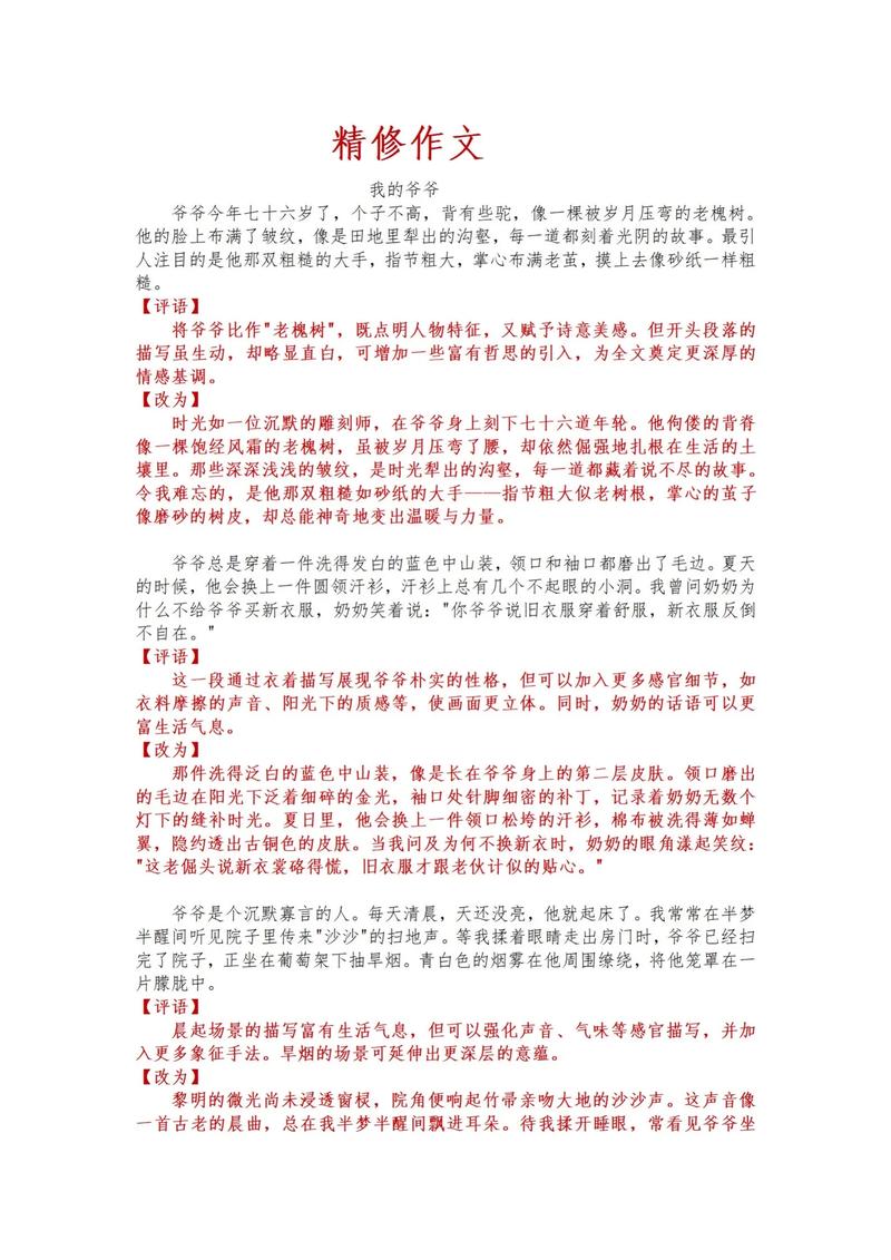 初中人物描写作文600字