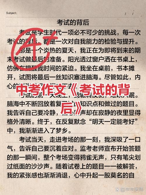 初中背后作文800字作文