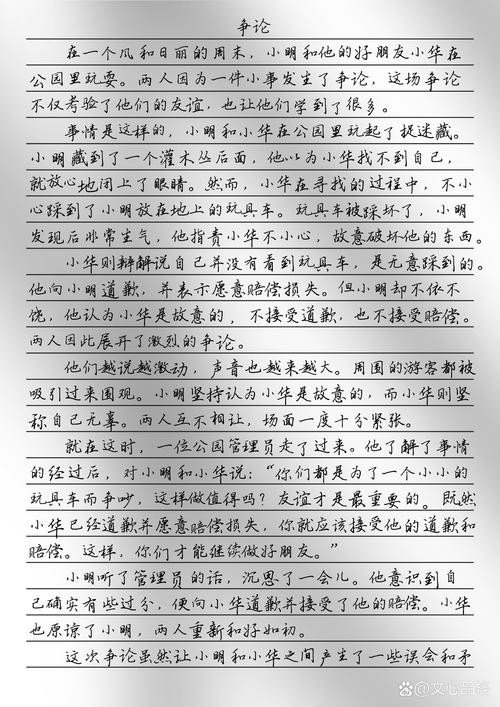 初中争论优秀作文600字