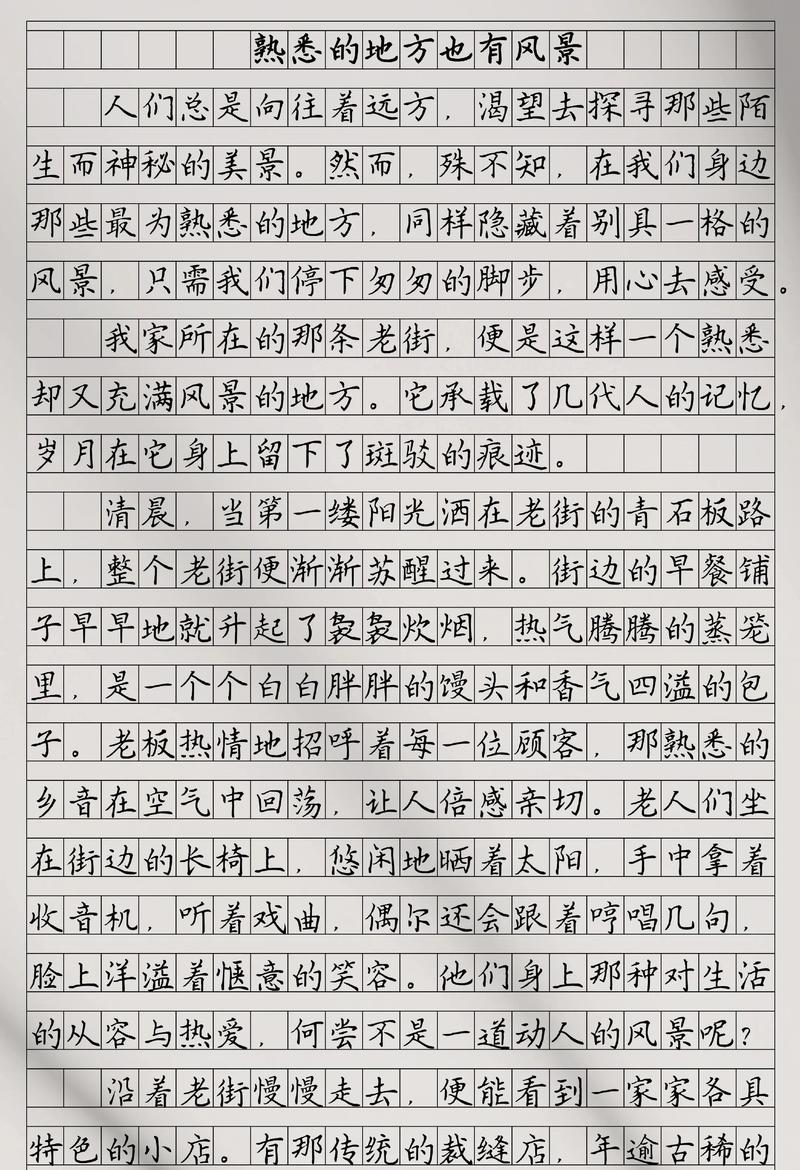 满分优秀作文600字初中