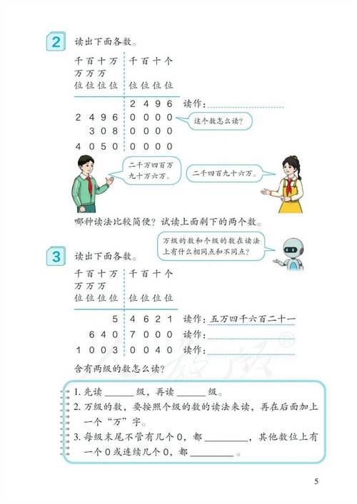 小学四年级数学上册电子课本