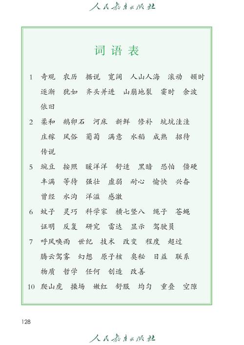 小学语文四年级上册电子课本