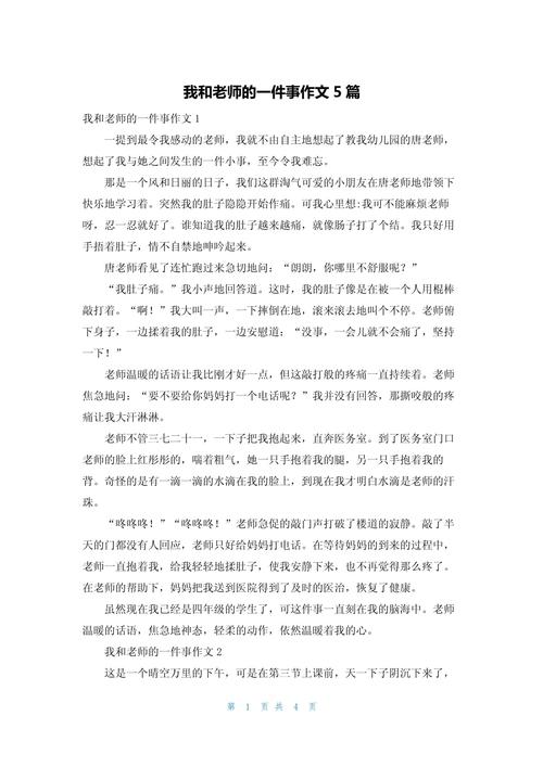 作文老师和学生初中作文