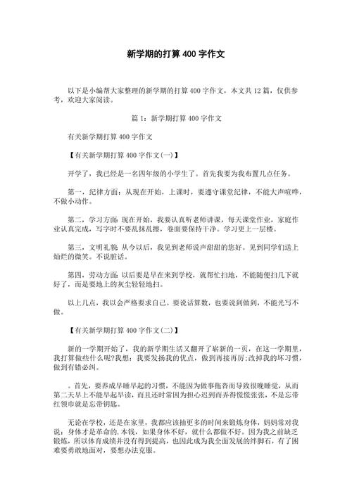 初中的以后打算900字