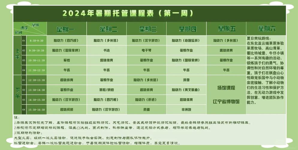 早教日托中心收费标准