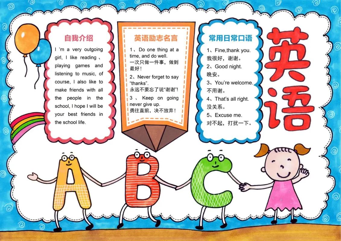 小学生英语手抄报图片大全