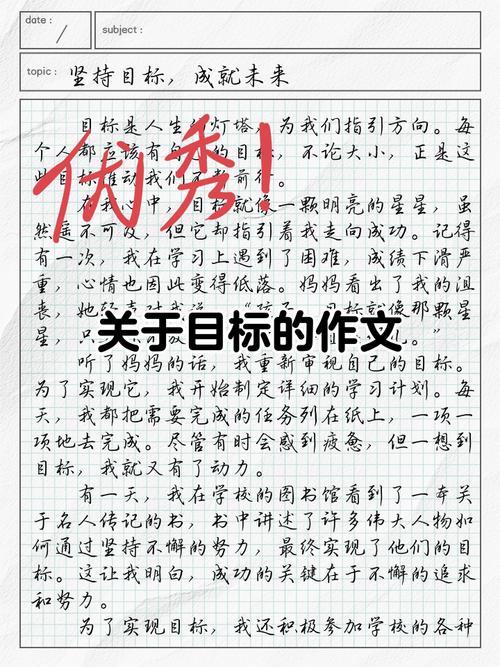 新目标作文600字初中