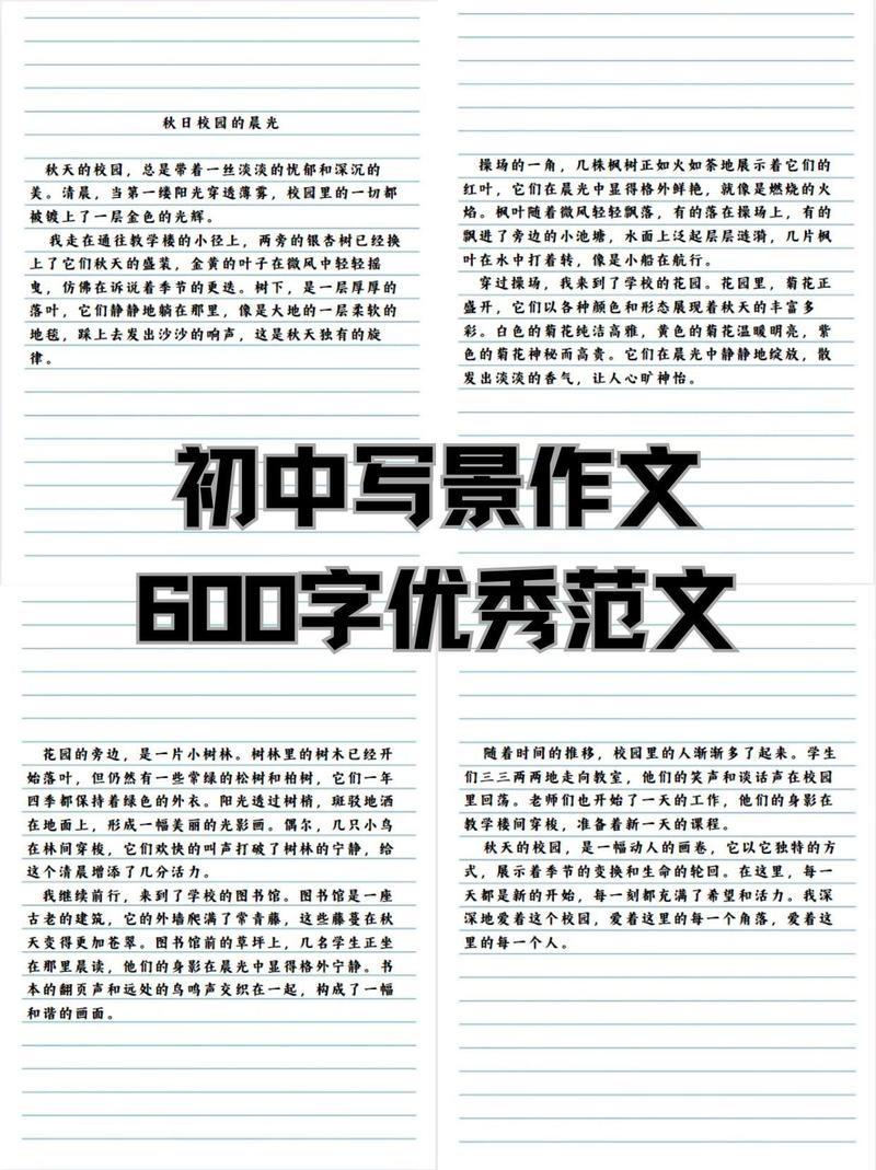 初中的写景散文600字