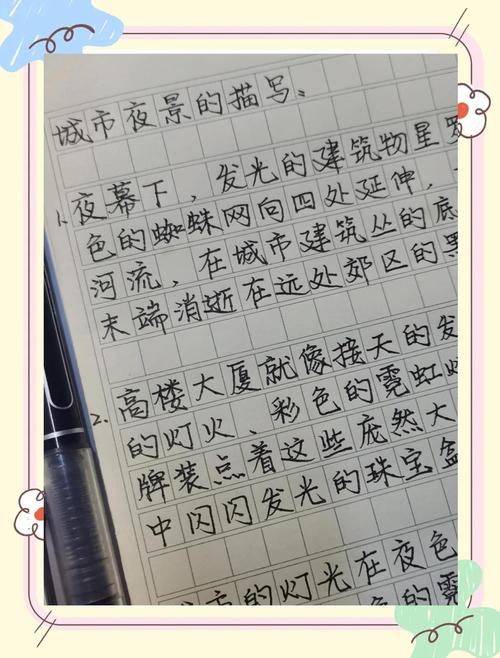 初中写夜景作文500字