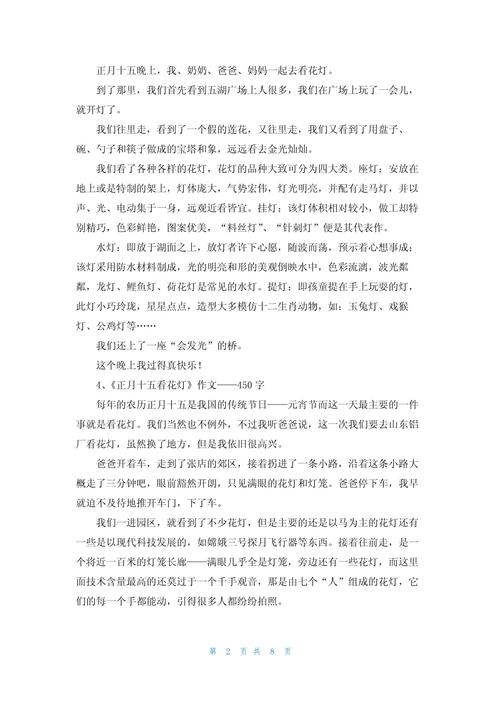 逛灯会作文初中300字