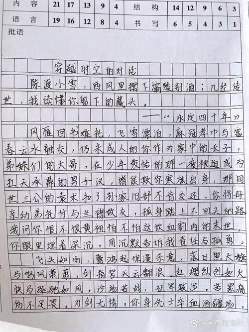 对话话题的作文初中作文