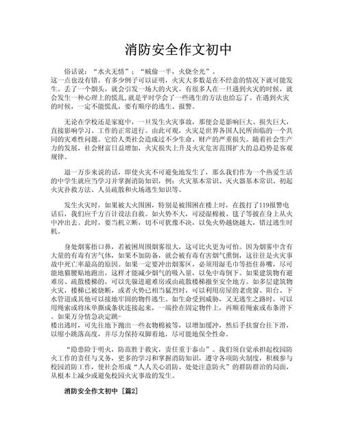 关于安全的文章初中作文