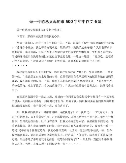 作文500字初中说和做