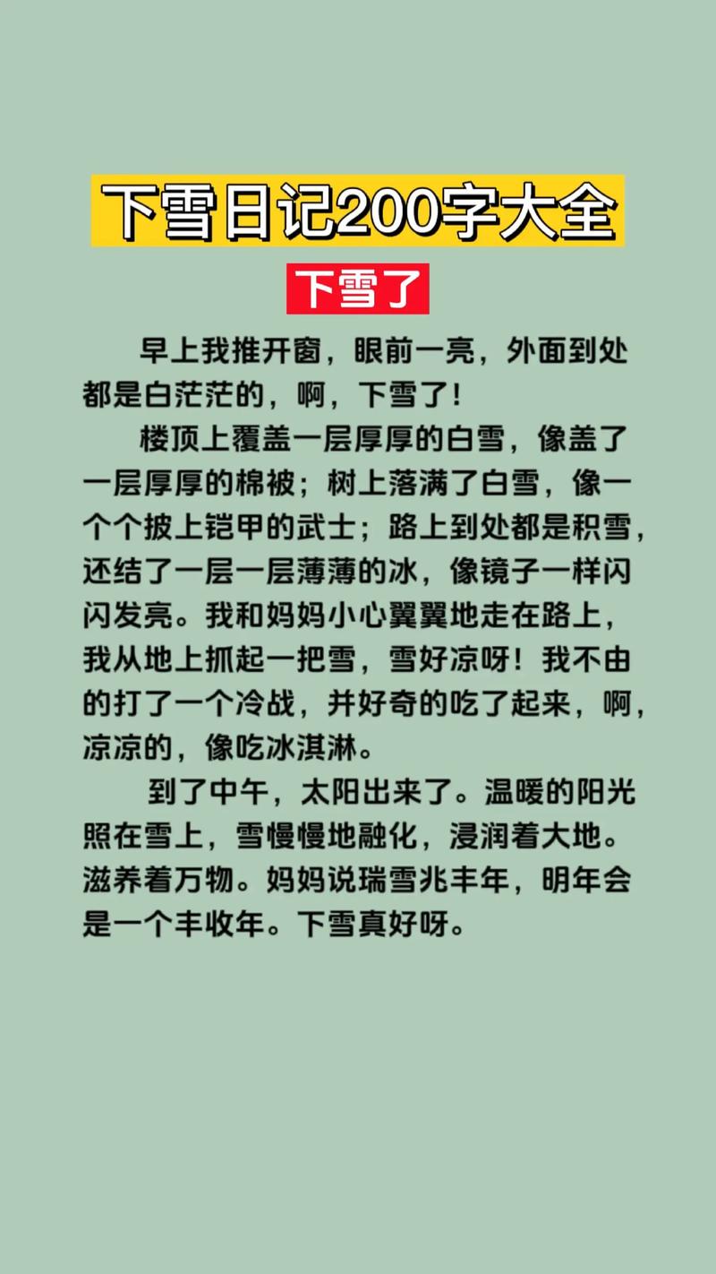 堆雪人初中作文600字