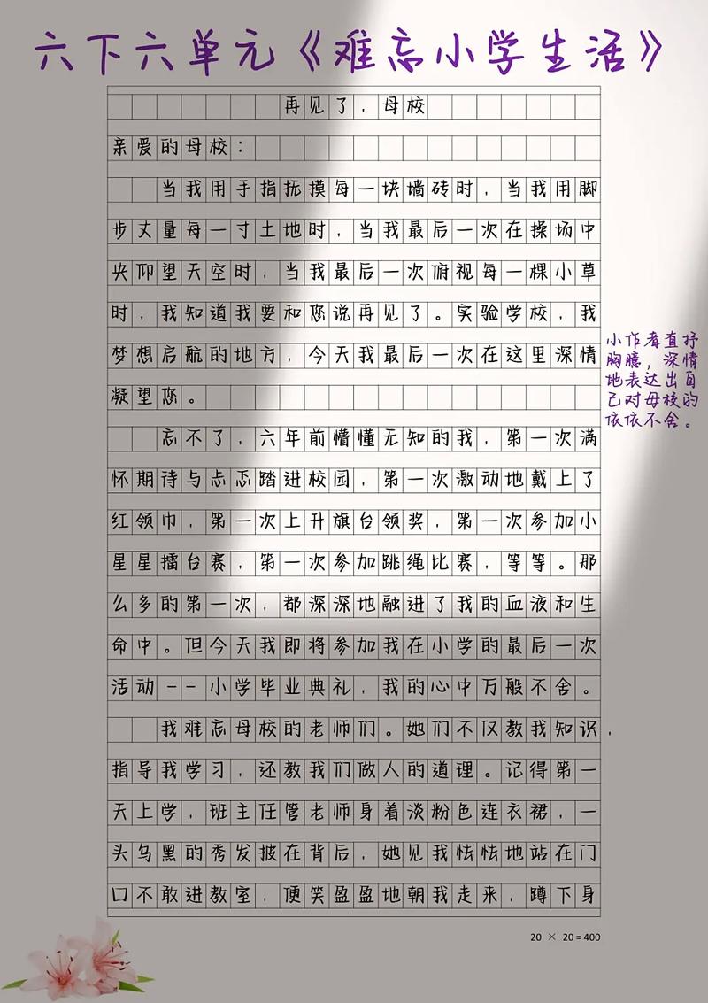 我的小学生活作文600字