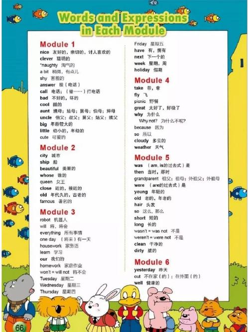 小学英语四年级下册单词表