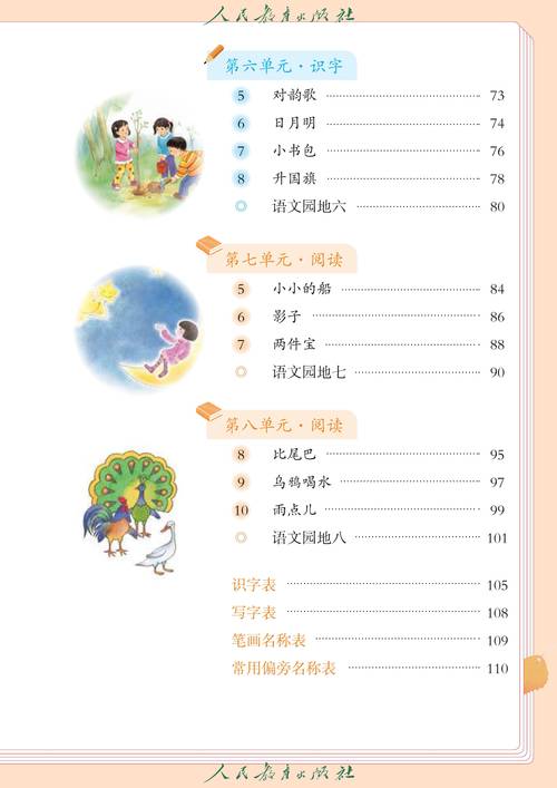 人教版小学一年级语文视频