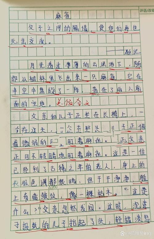 笔的故事作文600初中