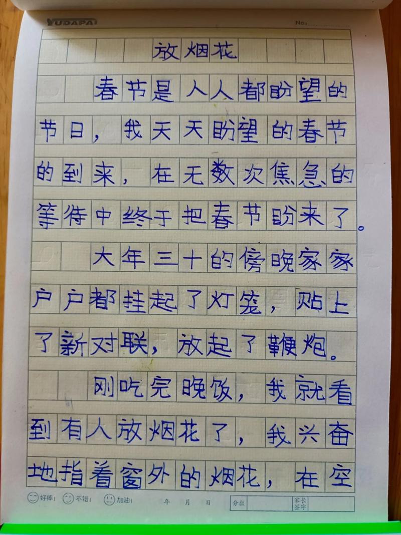看烟花作文300字初中