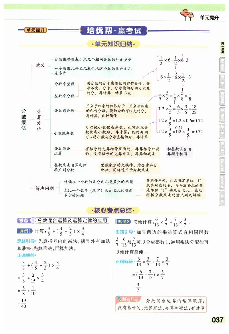 人教版小学数学六年级上册