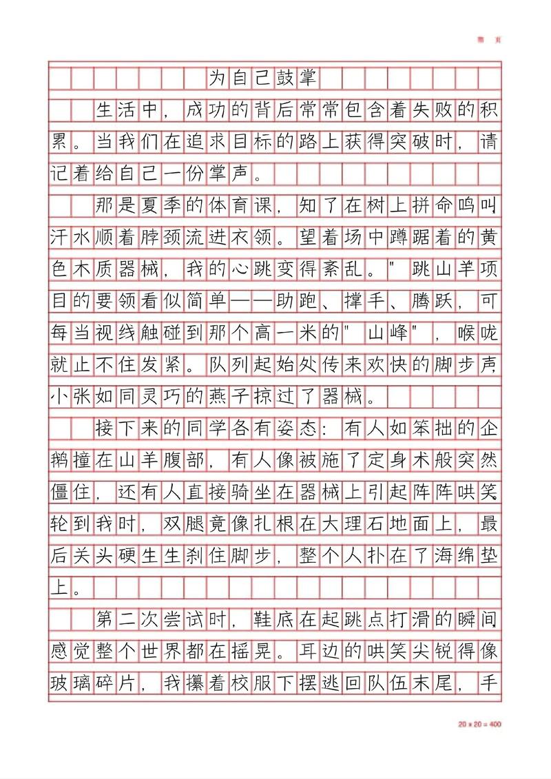 初中600我想为你鼓掌