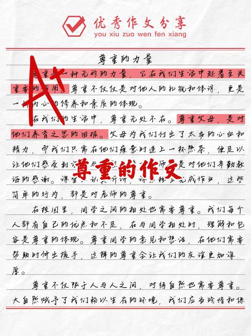 关于尊重的话题作文初中