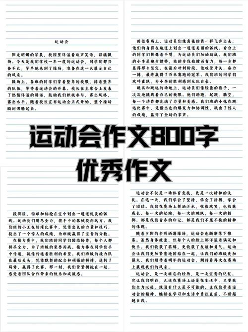 初中校运会作文800字