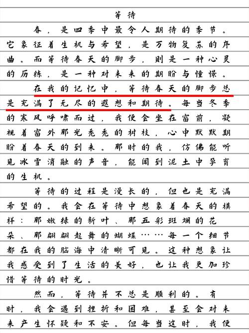 等待的话题作文初中作文