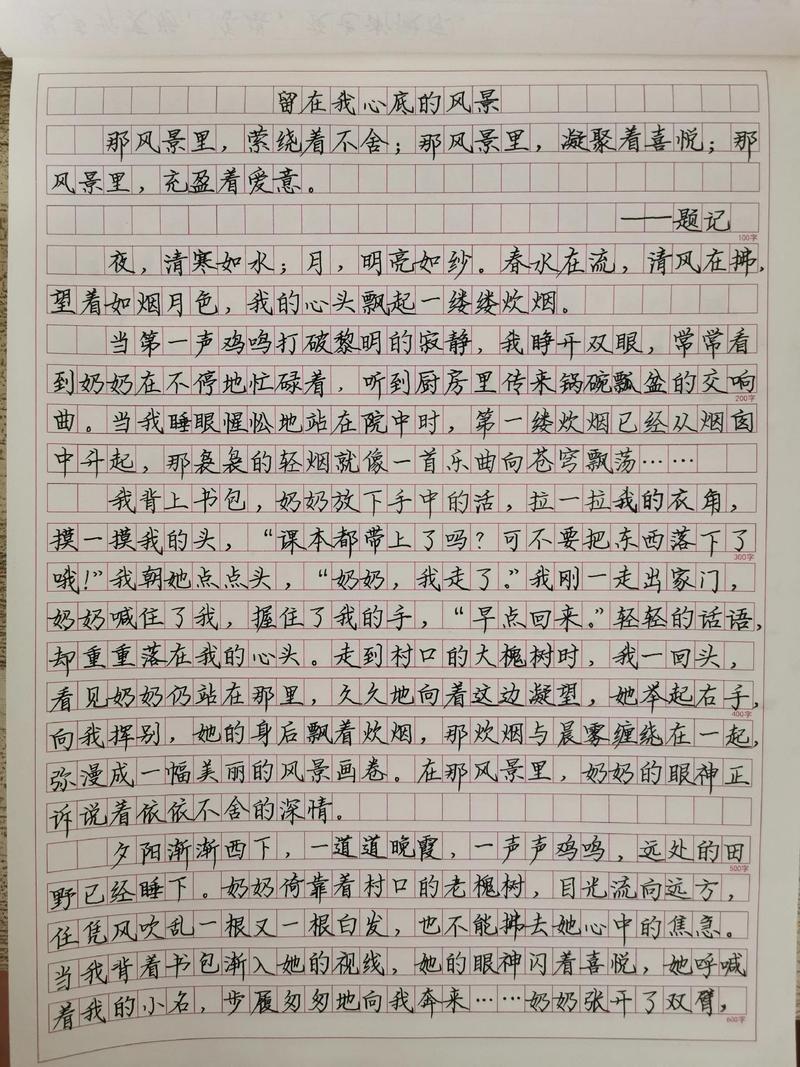 别什么作文600字初中