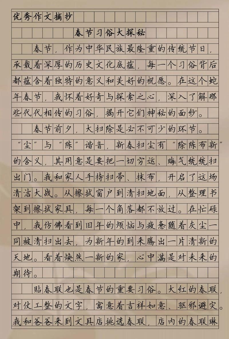 过春节作文500字初中