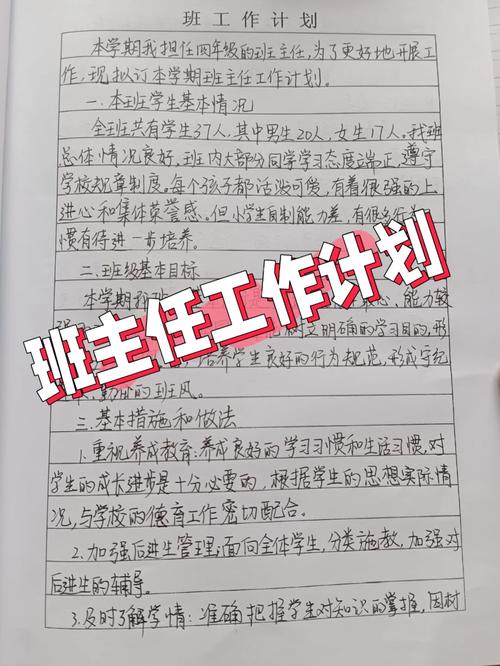 小学实习班主任工作计划