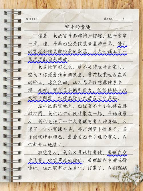 雪作文800字初中作文