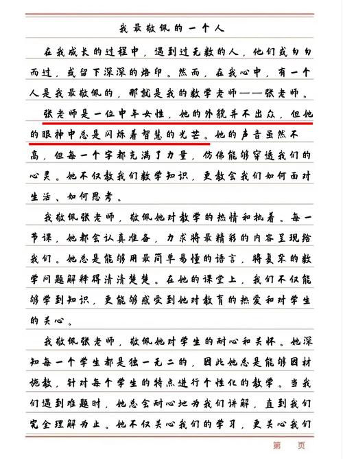 小学生作文我最敬佩的人