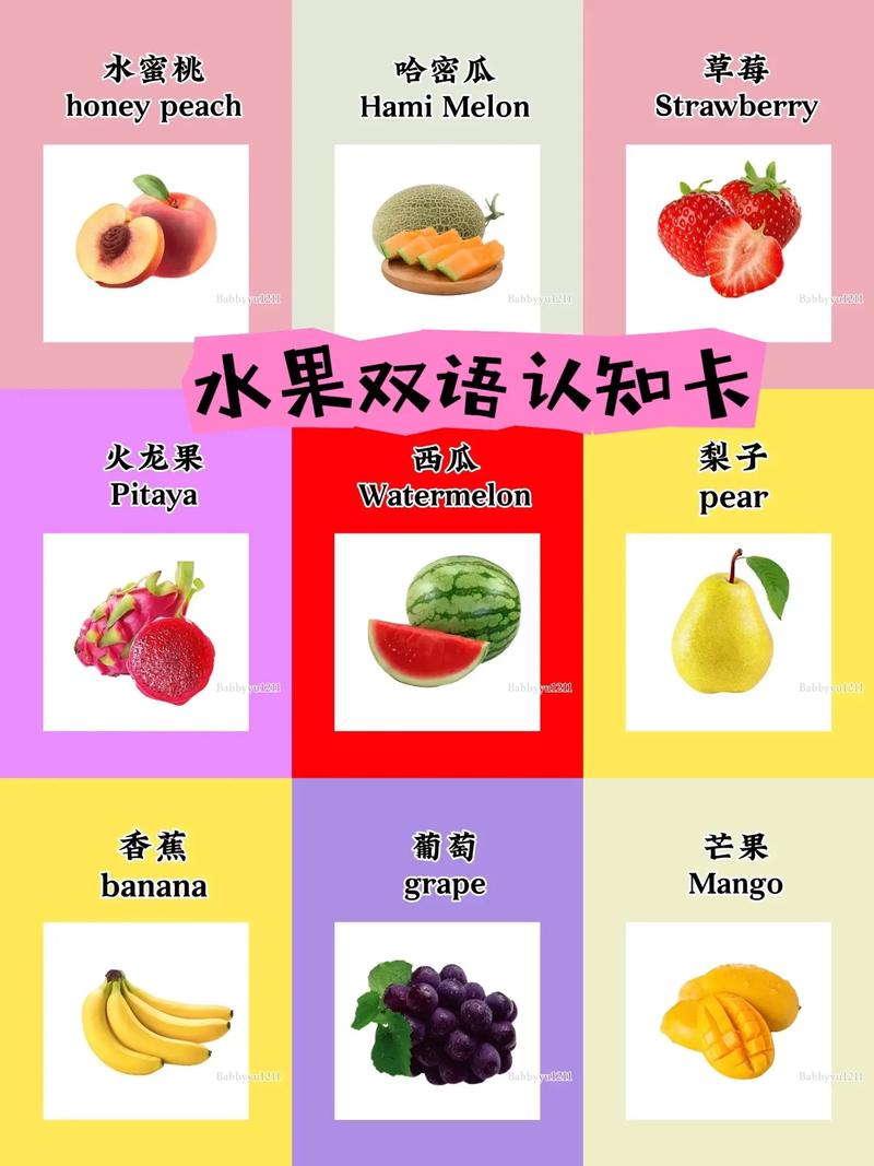 早教水果卡片认知教案