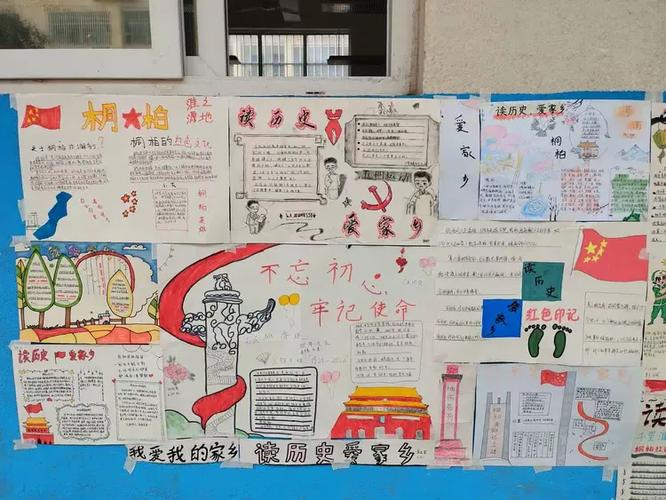 初中关于家乡的板报设计