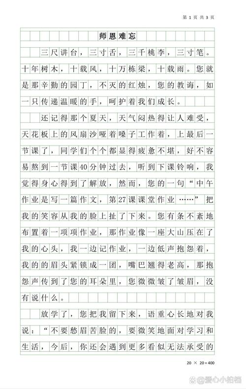 师生的故事600字初中