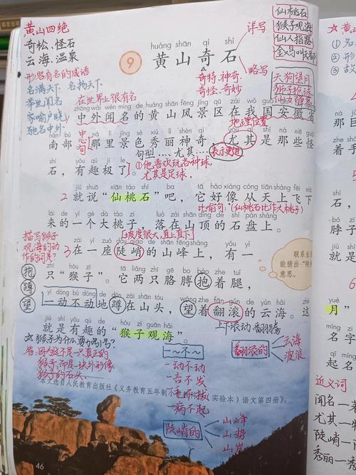 小学二年级课文黄山奇石