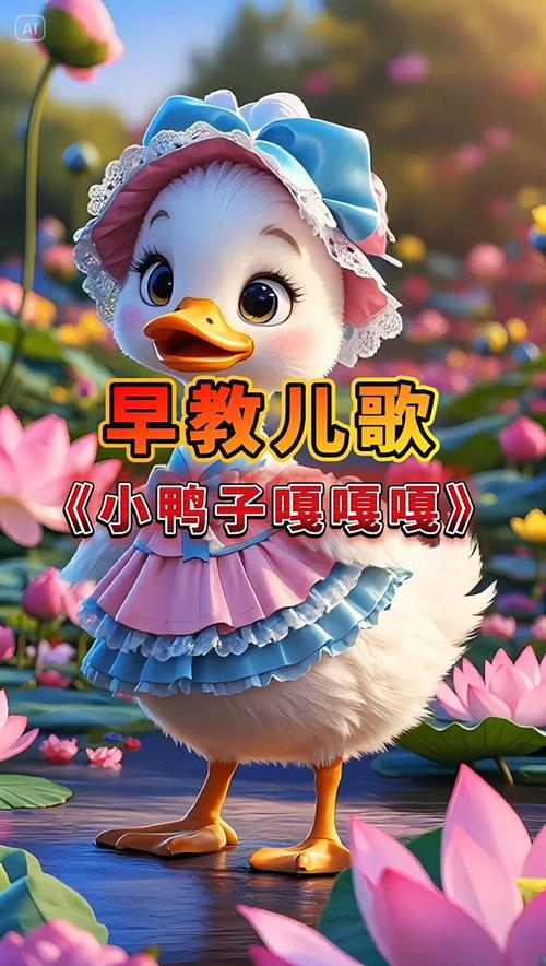 儿童早教儿歌鸭子少儿