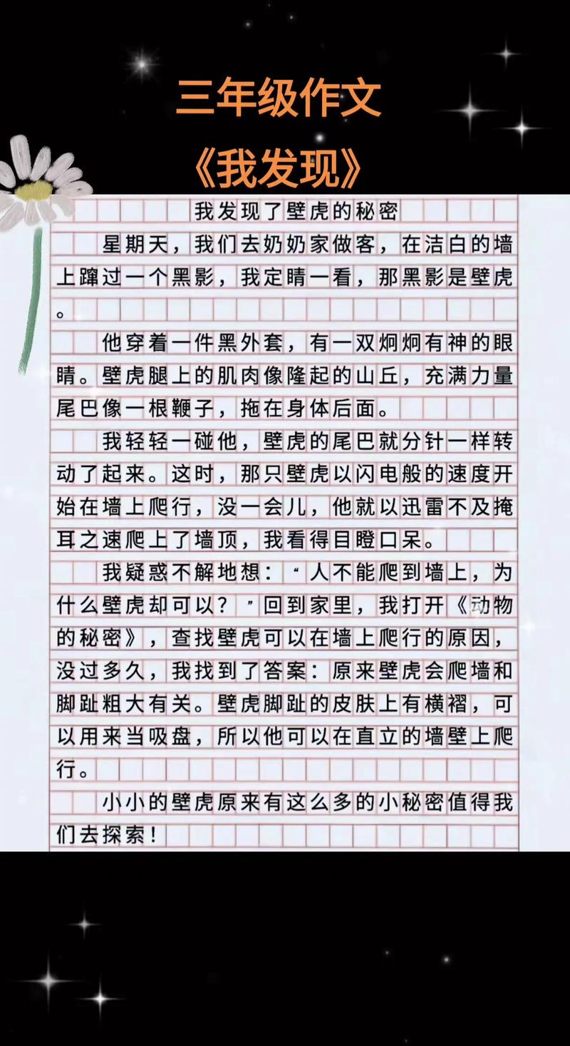 小学三年级作文我的发现