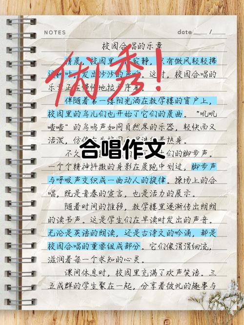 大合唱作文600字初中