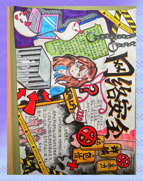 网络安全小报图片 初中