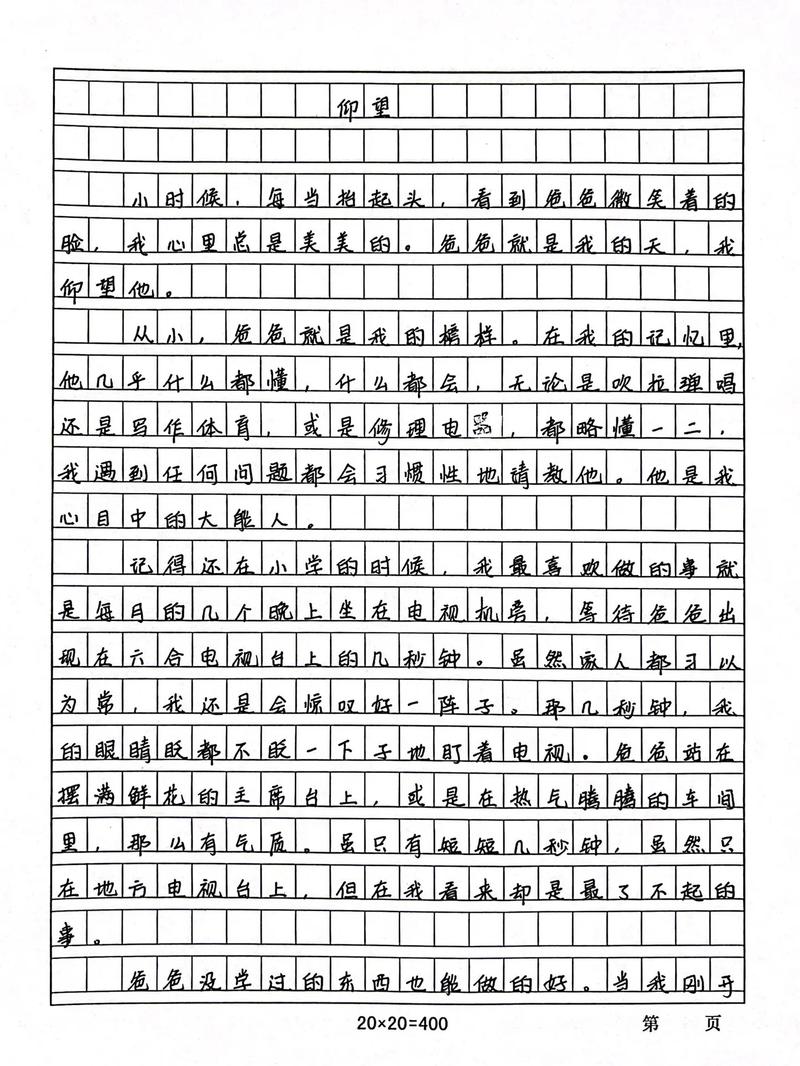 写亲情作文900字初中