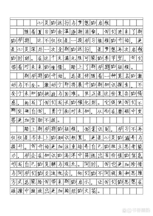 初中600字作文新征程