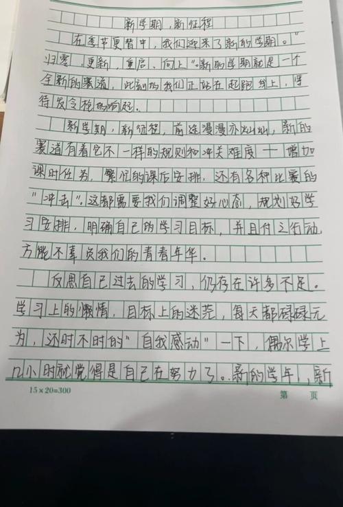 初中600字作文新征程