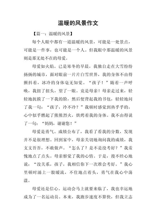 窗外的温暖作文初中作文